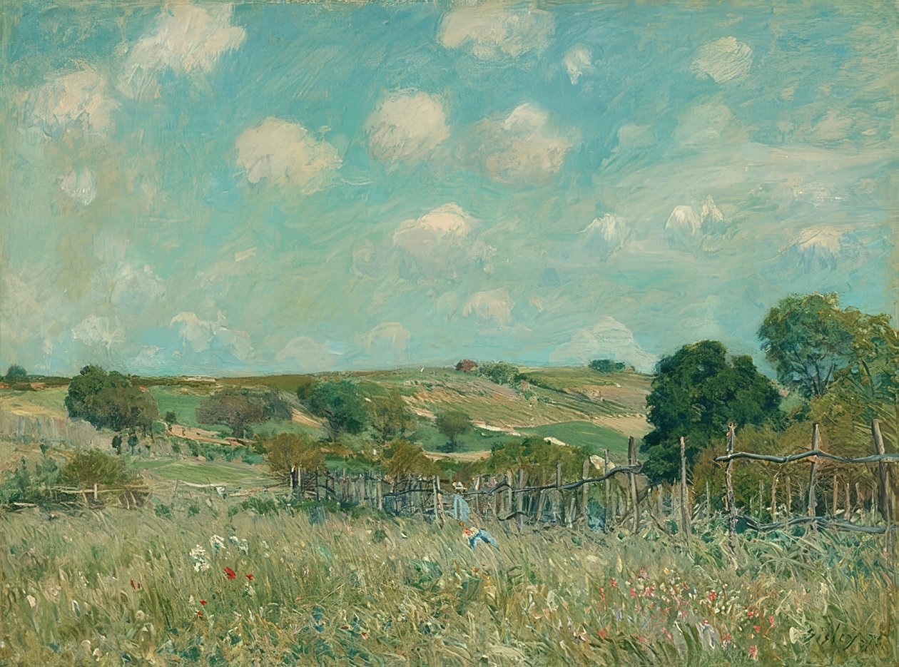 Łąka. 1875 autorstwa Alfred Sisley