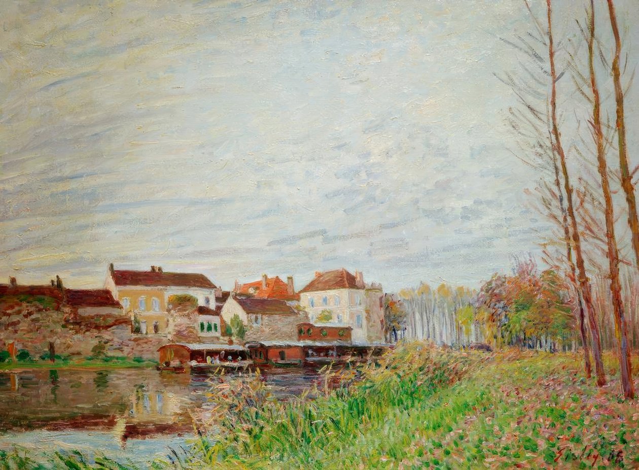 Wieczór w Morecie pod koniec października autorstwa Alfred Sisley
