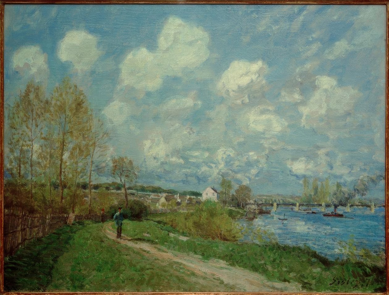 Lato w Bougival autorstwa Alfred Sisley