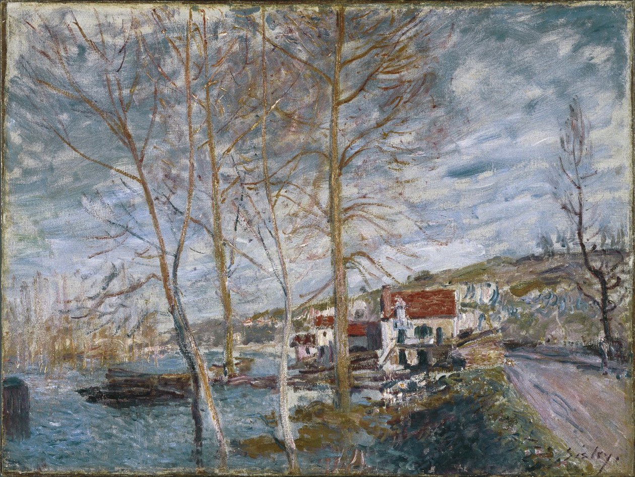 Powódź w Moret Powódź w Moret, 1879 autorstwa Alfred Sisley