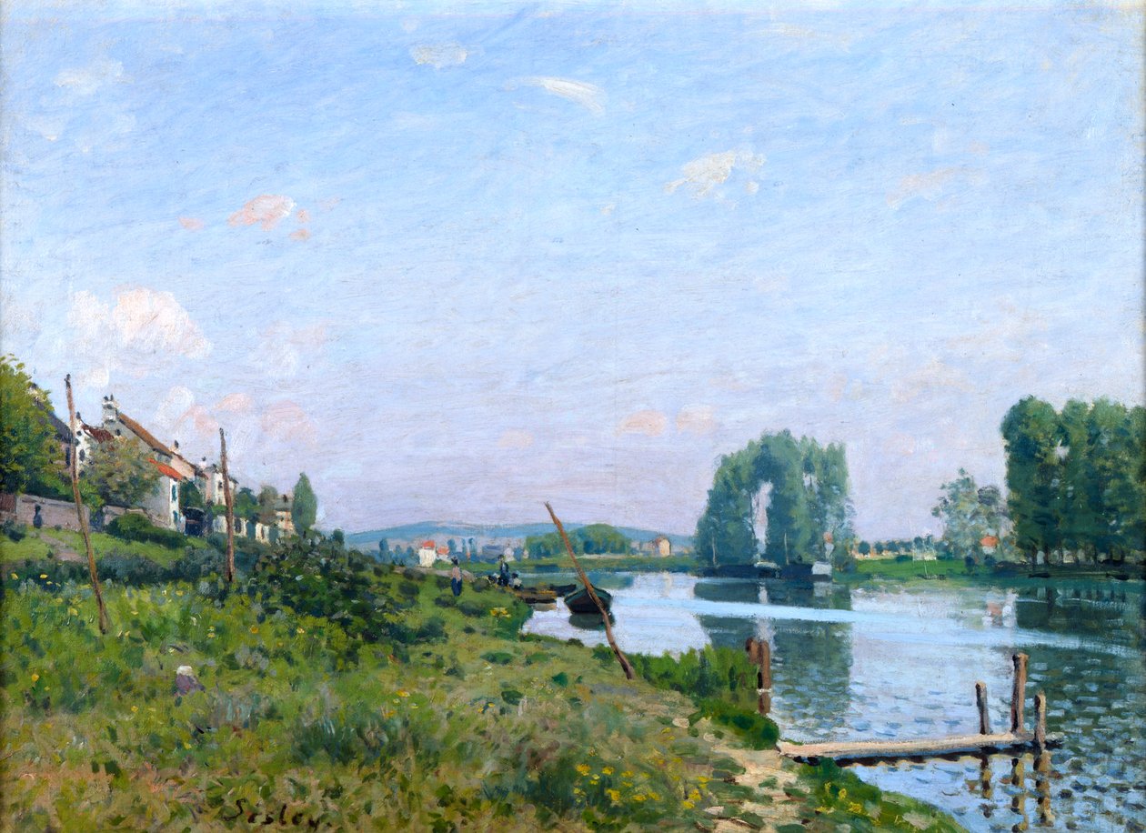 Wyspa Saint-Denis, 1872 autorstwa Alfred Sisley