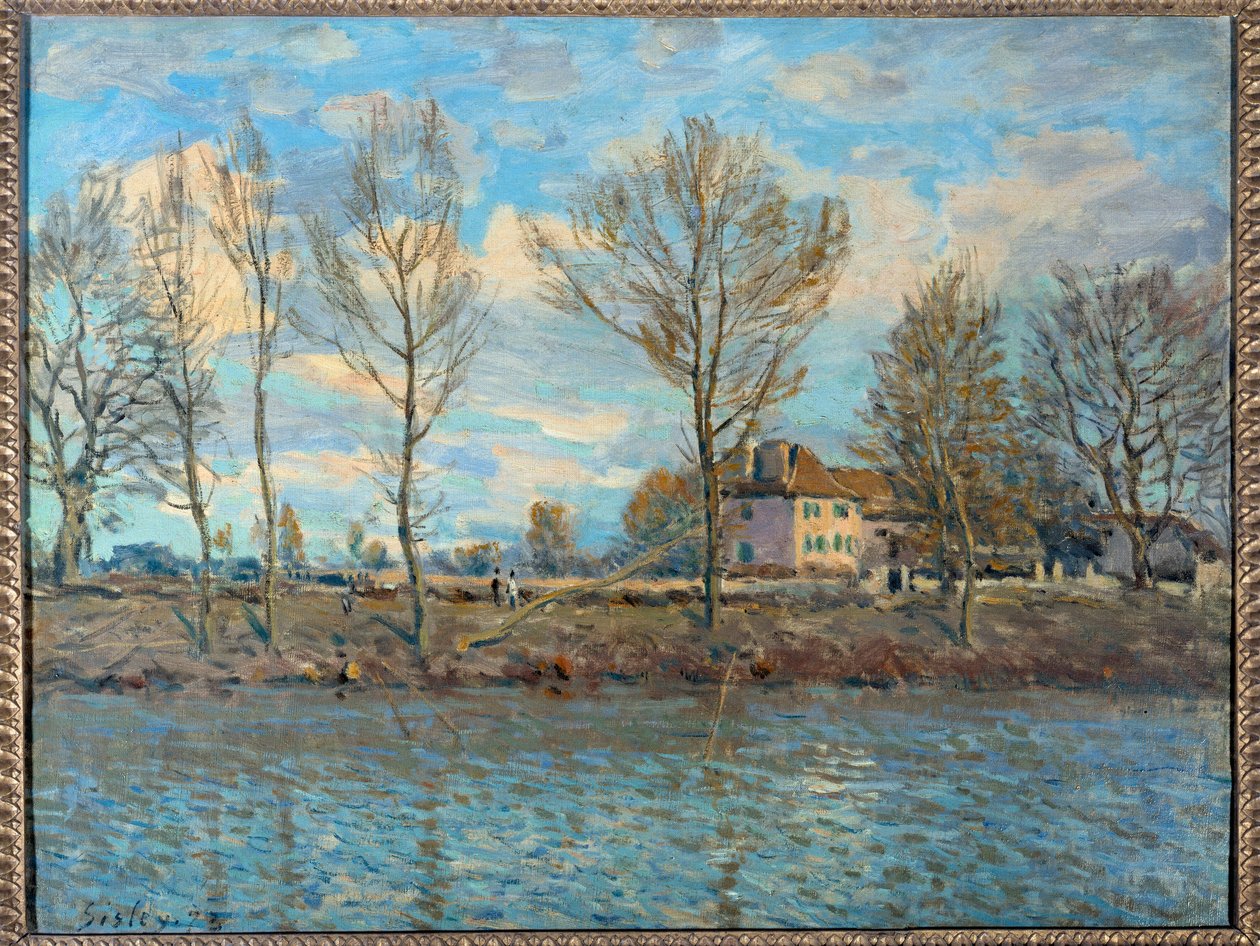 Wyspa dużej jatte; Neuilly-sur-Seine. Obraz Alfreda Sisleya autorstwa Alfred Sisley