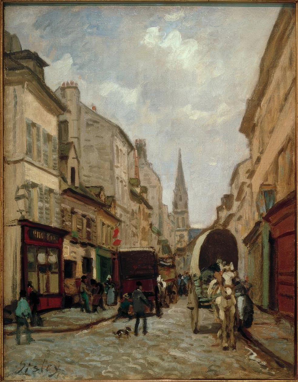 La Grande-Rue, Argenteuil autorstwa Alfred Sisley