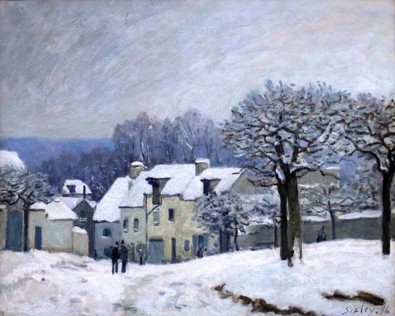 Place du Chenil w Marly autorstwa Alfred Sisley