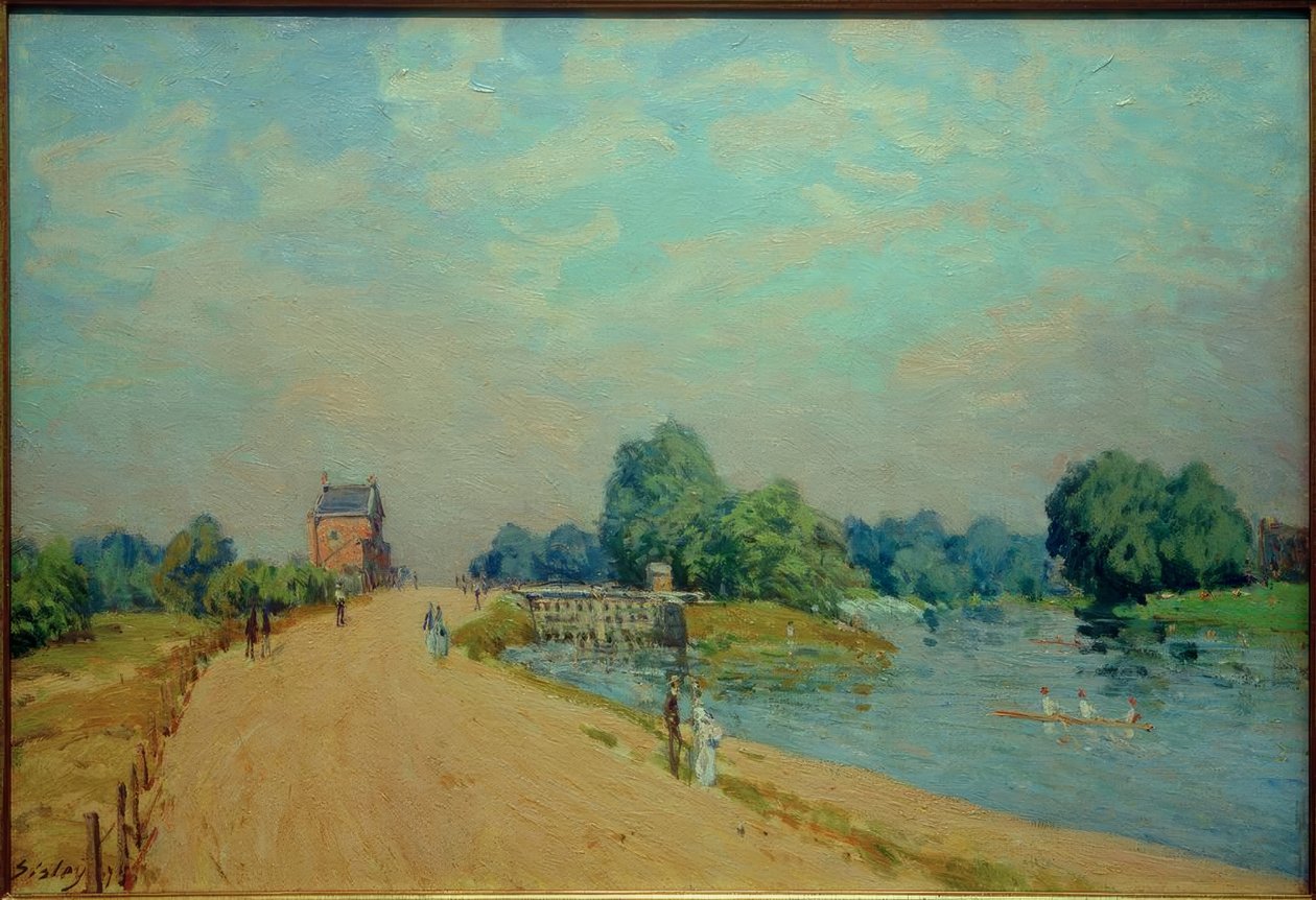 La Route de Hampton Court autorstwa Alfred Sisley