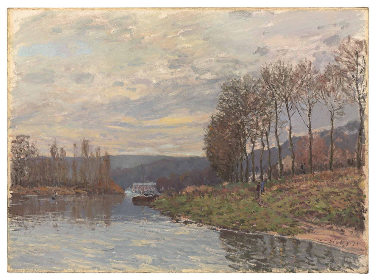 Sekwana w Bougival autorstwa Alfred Sisley