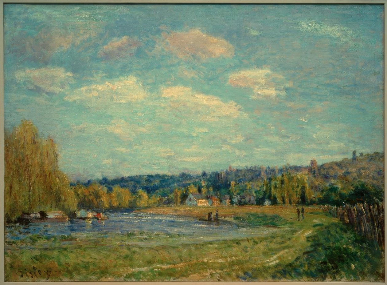 Sekwana w Saint-Cloud autorstwa Alfred Sisley