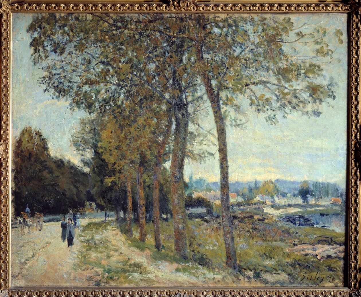 La Seine a Marly Painting Alfreda Sisleya autorstwa Alfred Sisley