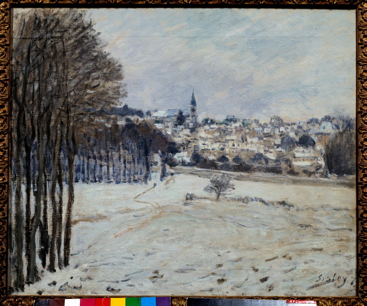 La neige a Marly Obraz Alfreda Sisleya (1839-1899) 1875 Nd. 0,46x0,56 m Paryż, musee d