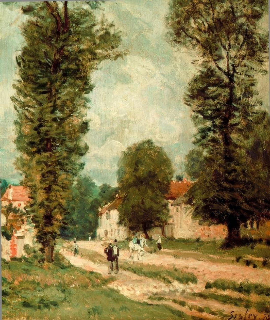 Droga do Wersalu autorstwa Alfred Sisley