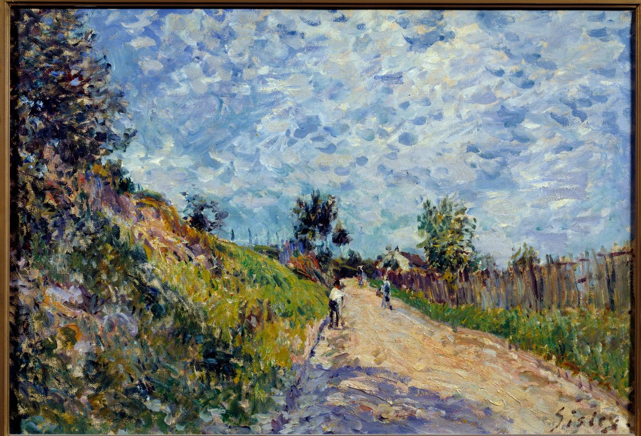 Malarstwo pejzażowe Alfreda Sisleya (1839-1899) 1870 Nd. 0,38x0,55 m Lyon, Muzeum Sztuk Pięknych autorstwa Alfred Sisley