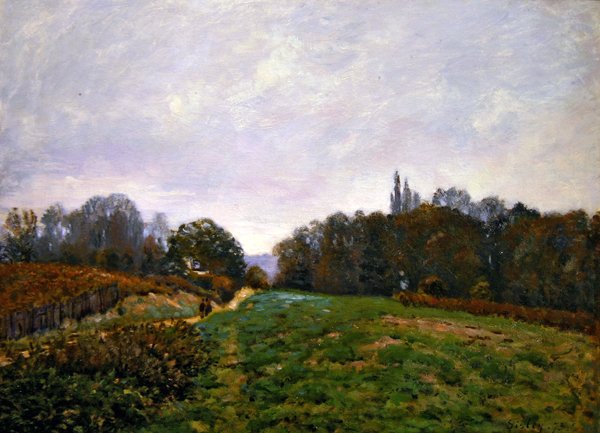 Krajobraz w Louveciennes autorstwa Alfred Sisley