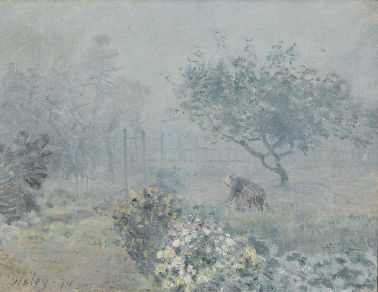 Le Brouillard, Voisins autorstwa Alfred Sisley