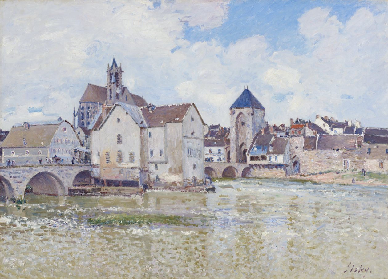 Most w Moret autorstwa Alfred Sisley