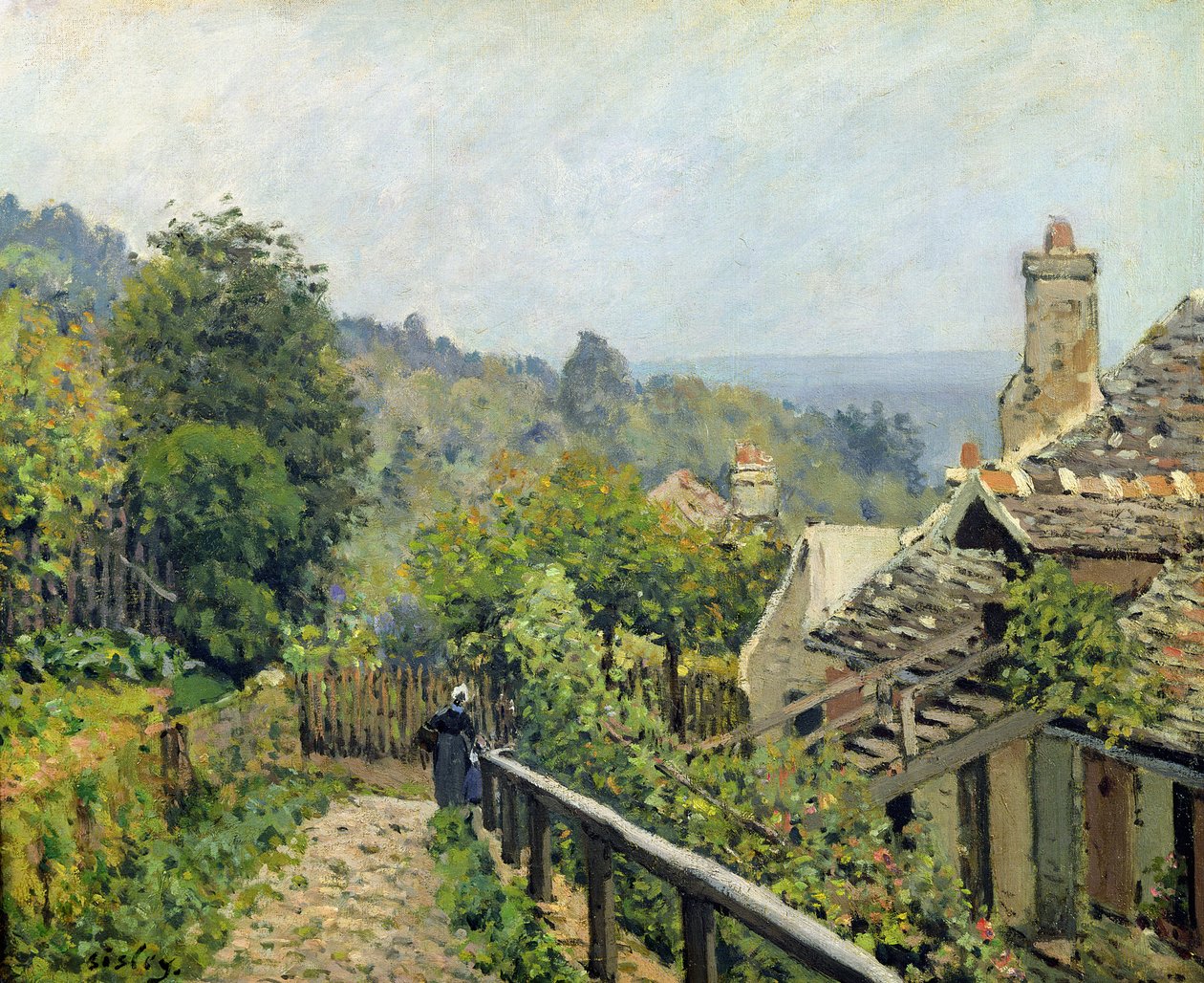 Louveciennes lub The Heights at Marly, 1873 autorstwa Alfred Sisley