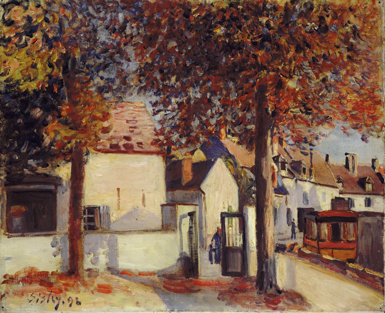 Moret-sur-Loing (Rue de Fosses) autorstwa Alfred Sisley