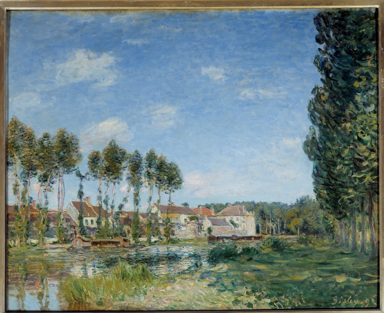 Moret, brzegi Loing. Obraz Alfreda Sisleya (1839-1899) autorstwa Alfred Sisley