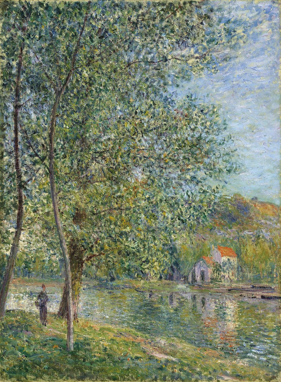 Rano w pobliżu Loing; Matin pres du Loing, 1879 autorstwa Alfred Sisley