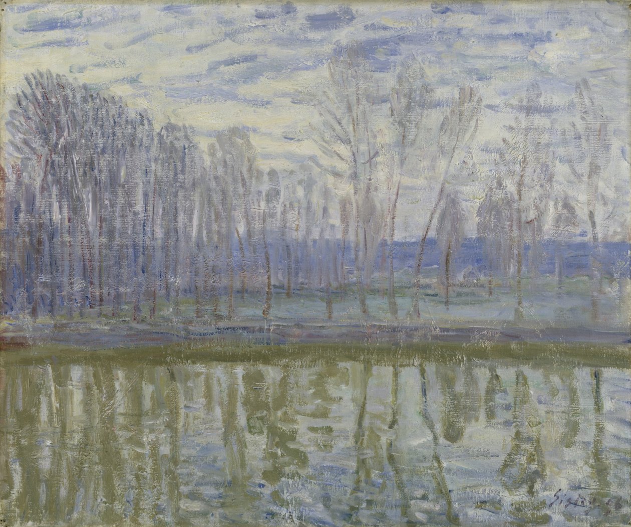 Nad brzegiem Loing, 1896 autorstwa Alfred Sisley