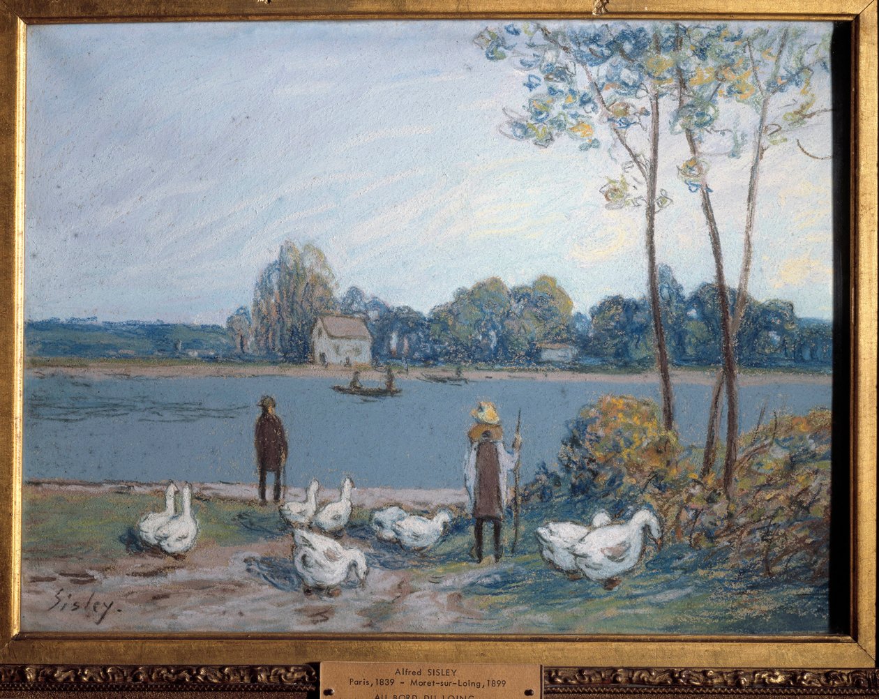 Na skraju Loingu. Obraz Alfreda Sisleya (1839 - 1899) autorstwa Alfred Sisley