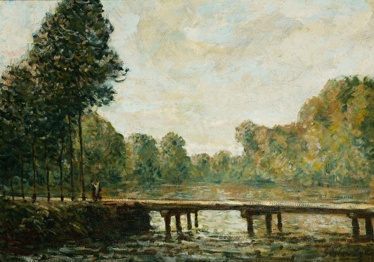 Mały most nad Orwanną, 1890 autorstwa Alfred Sisley