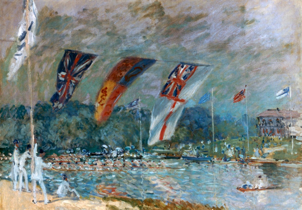 Regaty w Molesey, 1874 autorstwa Alfred Sisley