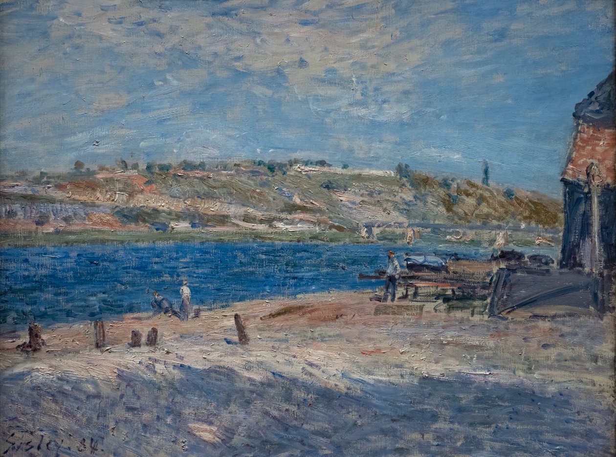 Brzegi rzeki w Saint-Mammès autorstwa Alfred Sisley