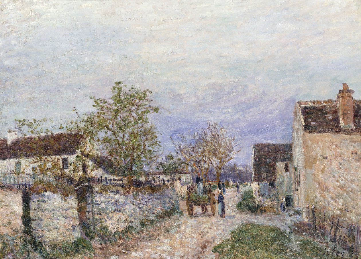 Rue a Veneux, 1883 autorstwa Alfred Sisley