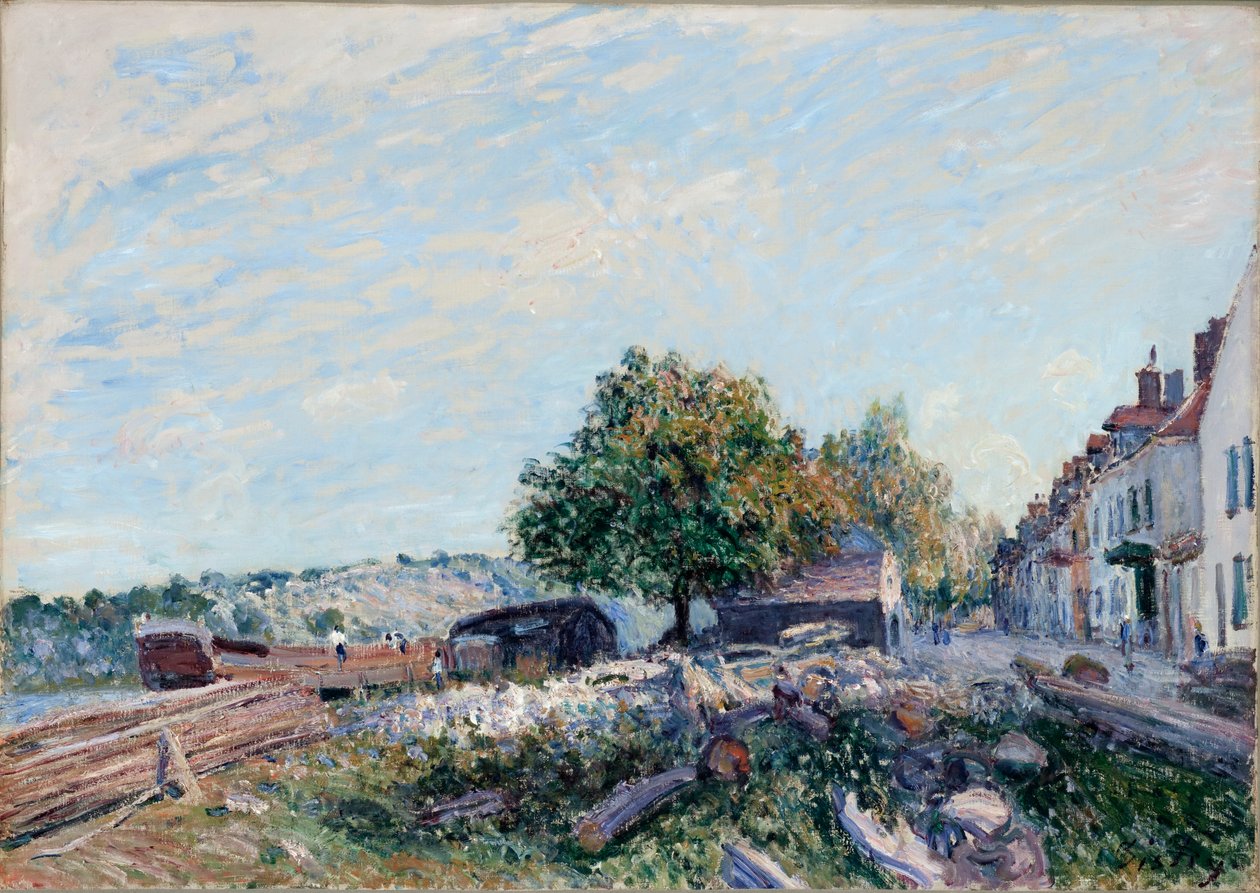 Saint-Mammès. Rano 1884 autorstwa Alfred Sisley
