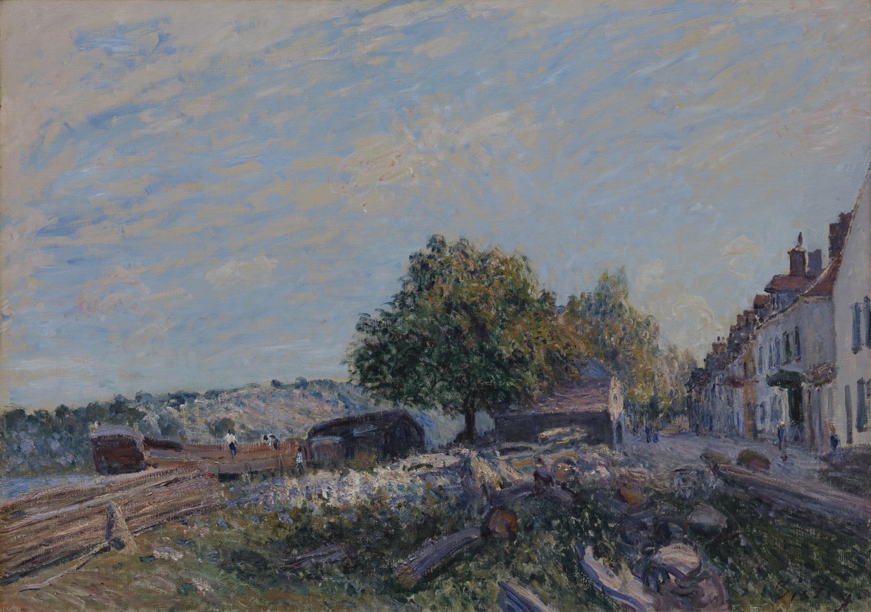 Saint Mammès – poranek autorstwa Alfred Sisley