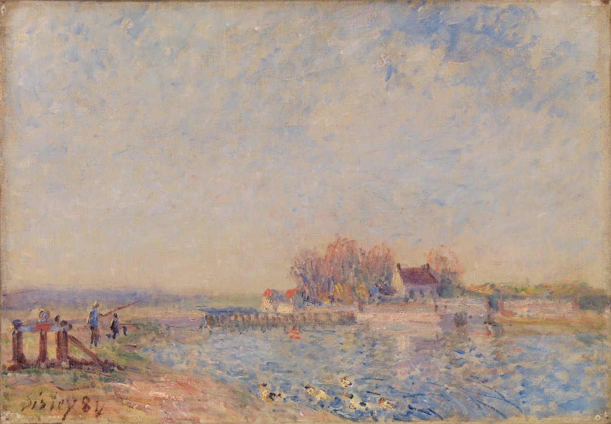 Kanał Saint Mammes-Loing (Kanał Saint Mammes-Loing) autorstwa Alfred Sisley