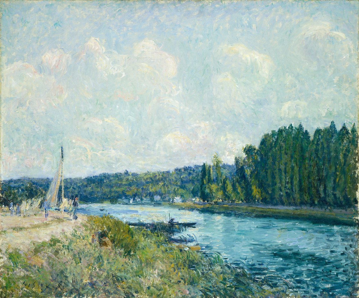 Brzegi Oise autorstwa Alfred Sisley