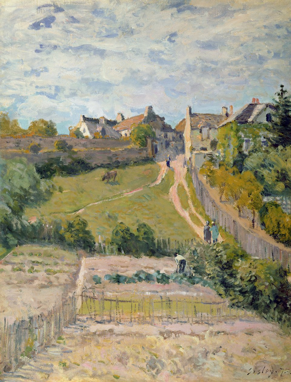 Ścieżka wspinaczkowa, 1875 autorstwa Alfred Sisley