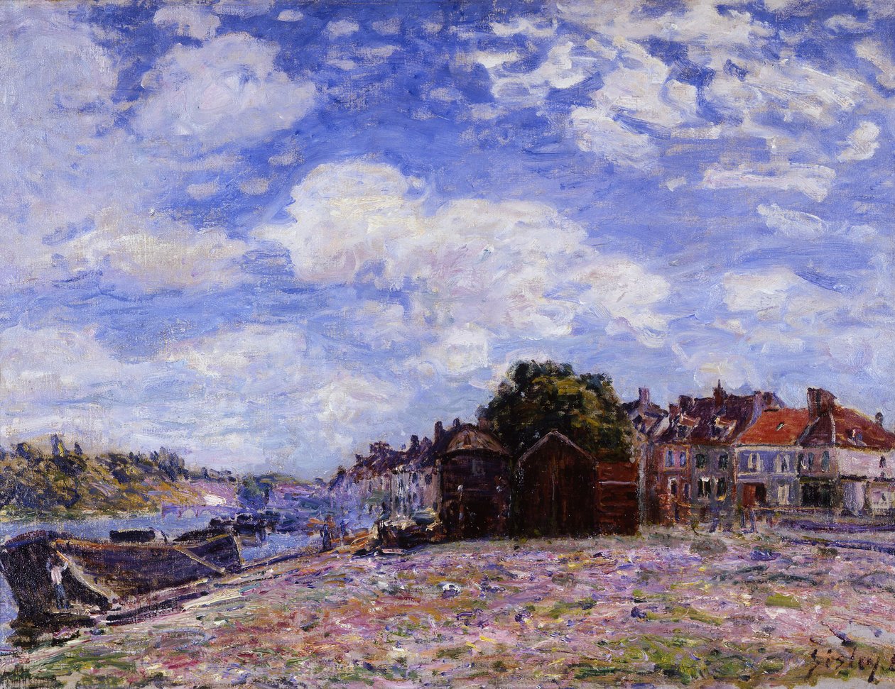 Loing w Saint-Mammès autorstwa Alfred Sisley