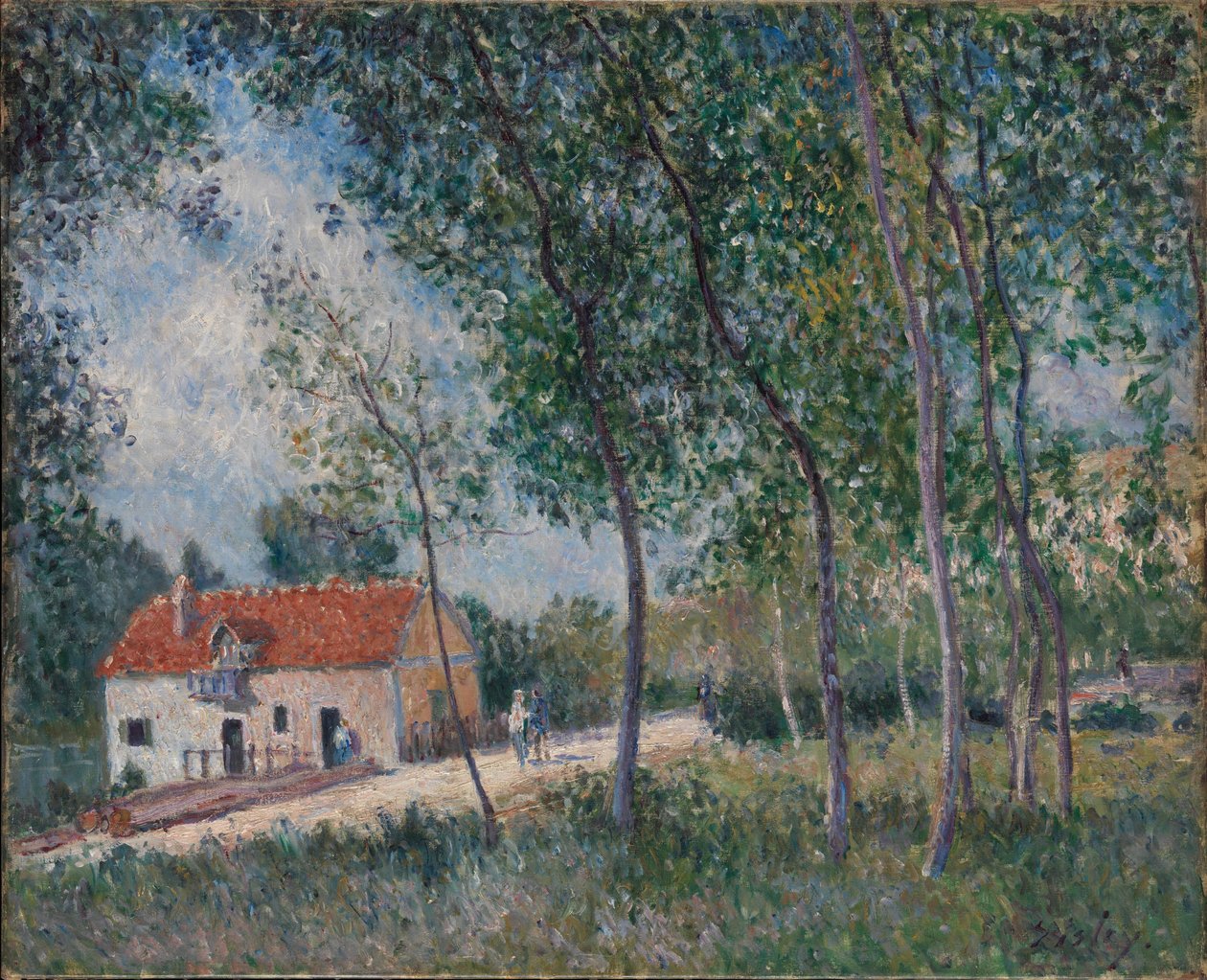Droga z Moret do Saint-Mammès, 1883-85 autorstwa Alfred Sisley