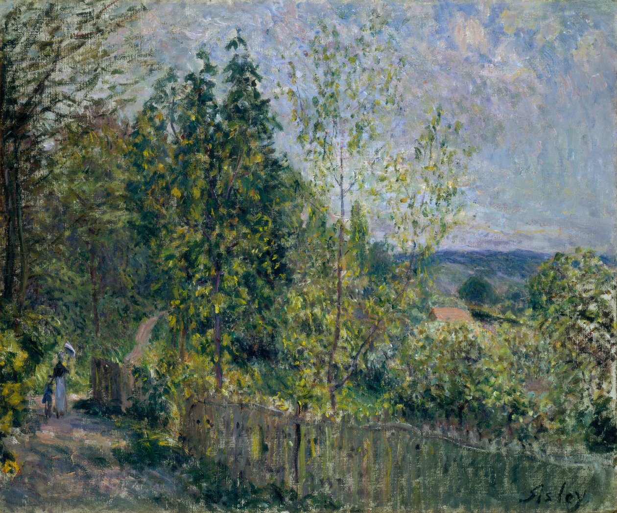 Droga w lesie autorstwa Alfred Sisley