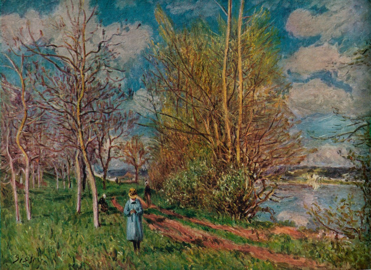 Małe łąki na wiosnę, ok. 1880-1 autorstwa Alfred Sisley