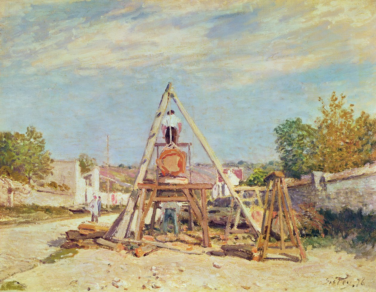 Drwale, 1876 autorstwa Alfred Sisley