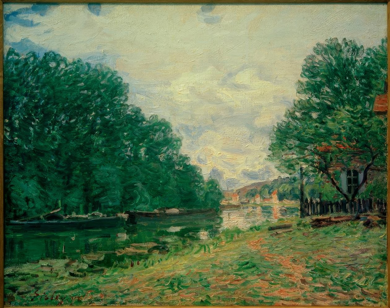 Loing kolei autorstwa Alfred Sisley