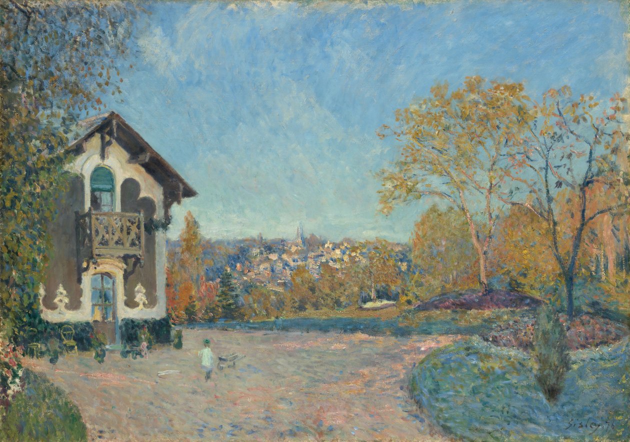 Widok Marly-le-Roi z Coeur-Volant, 1876. autorstwa Alfred Sisley