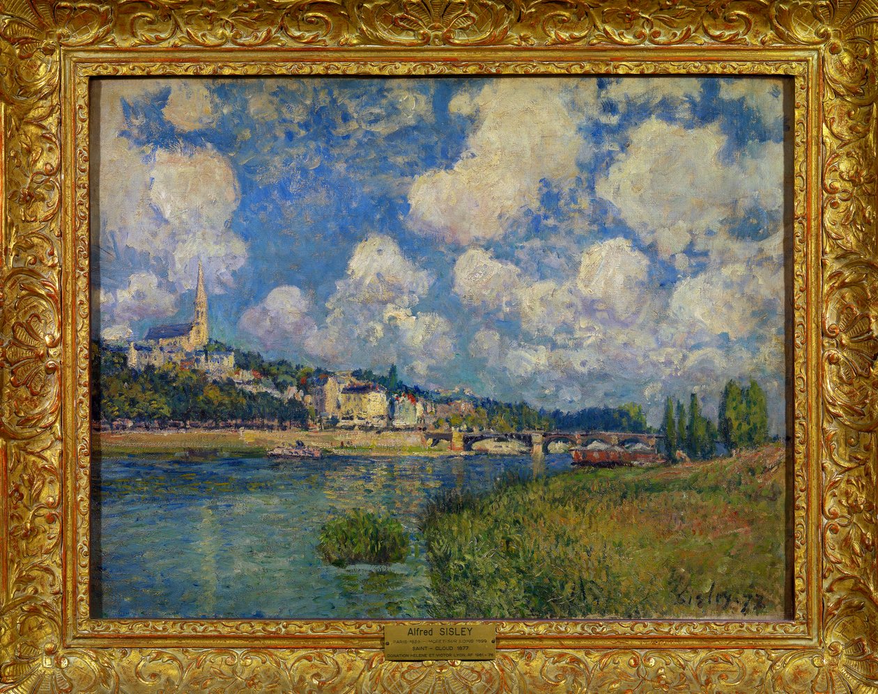 Widok Saint Cloud pod Paryżem Obraz Alfreda Sisleya (1839-1899) 1877 Wymiary 0,55 x 0,65 m autorstwa Alfred Sisley