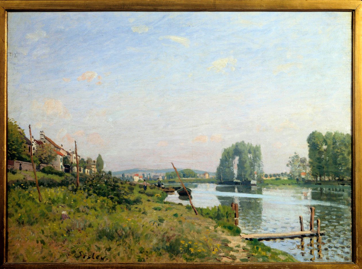 Widok wyspy Saint Denis Obraz Alfreda Sisleya (1839-1899) 1872 Nd. 0,5x0,65 m Paryż, musee d