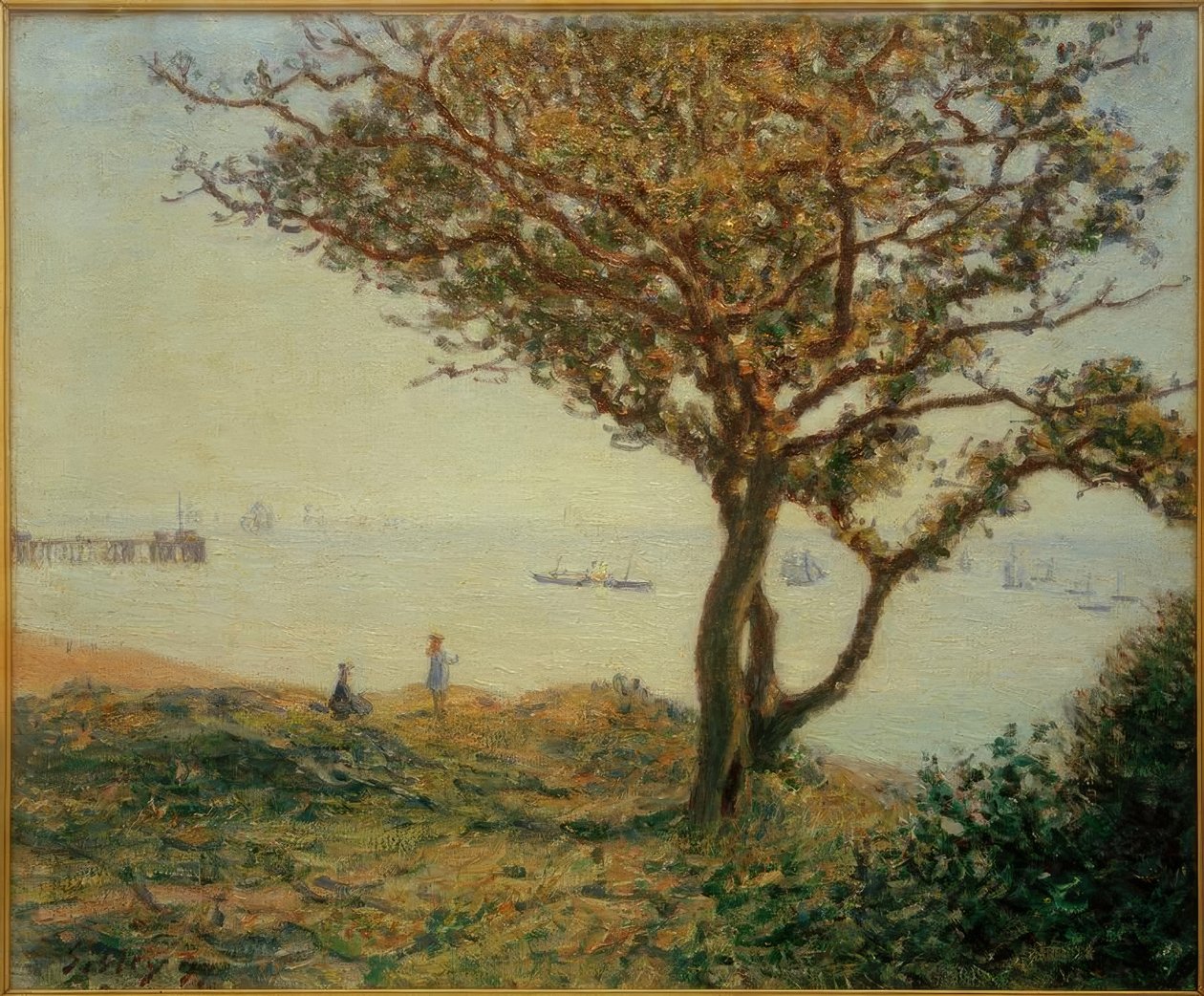 Cardiff Bay (łodzie w Cardiff Bay) autorstwa Alfred Sisley