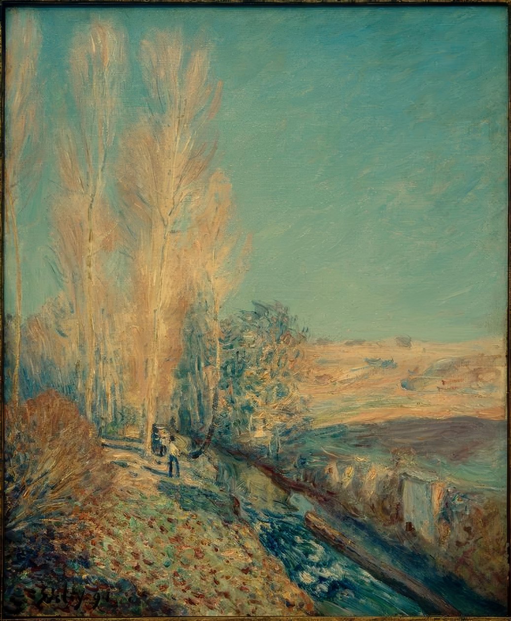 Lato Saint-Martin - Okolice Moret autorstwa Alfred Sisley