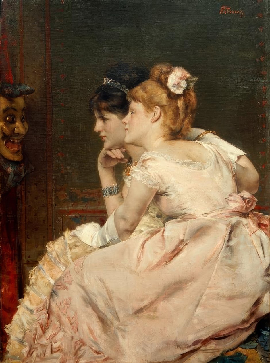 A.Stevens, japońska maska autorstwa Alfred Emile Stevens