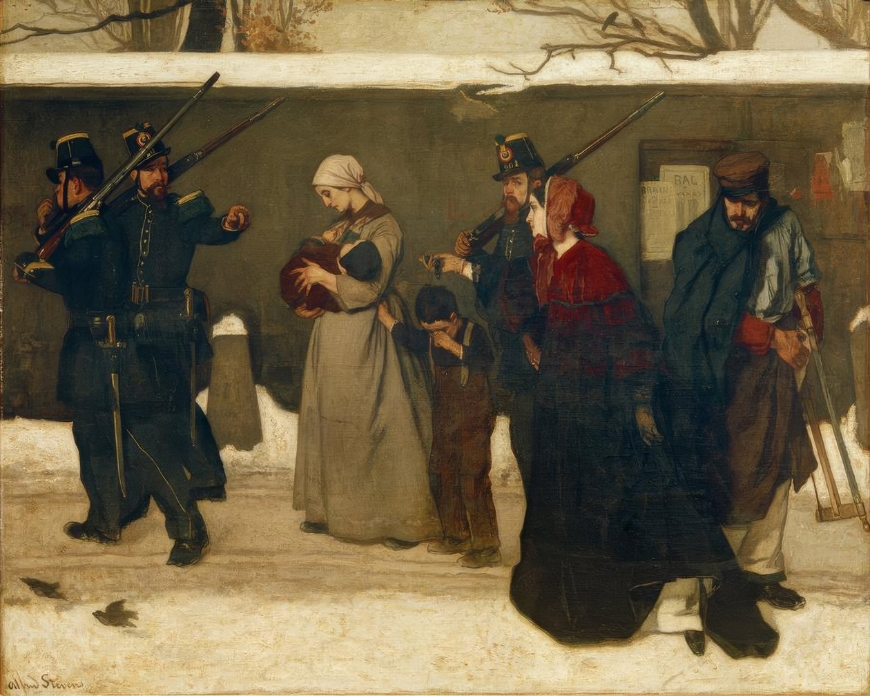 A.Stevens, Co się nazywa włóczęgostwo? autorstwa Alfred Emile Stevens