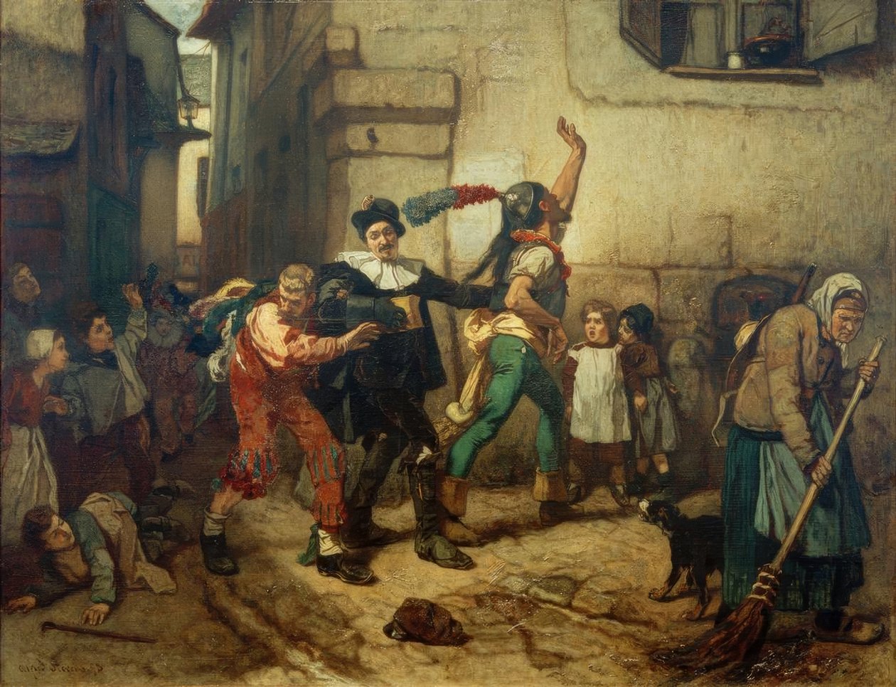 Alfred Stevens, Maskarada, Poranek Środy Popielcowej autorstwa Alfred Emile Stevens