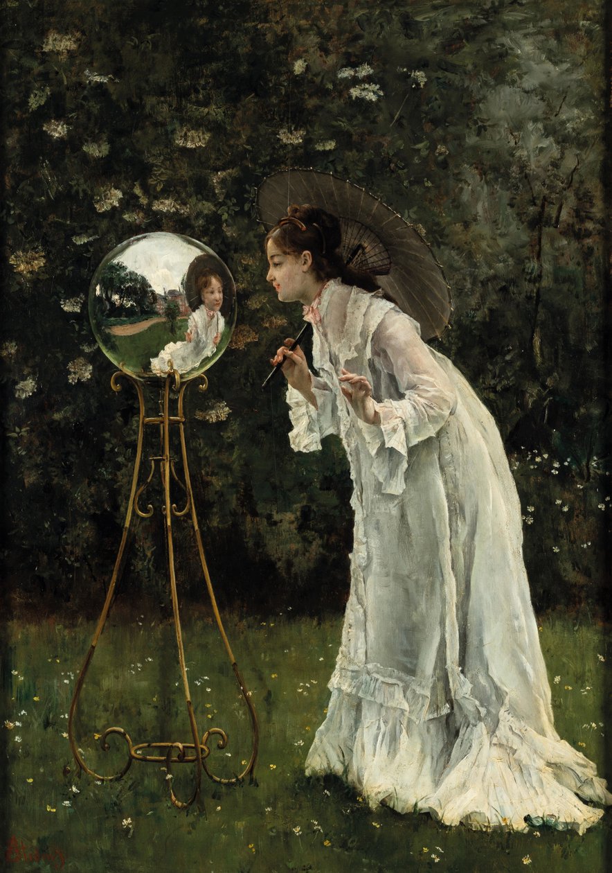 Srebrna Kula. autorstwa Alfred Emile Stevens