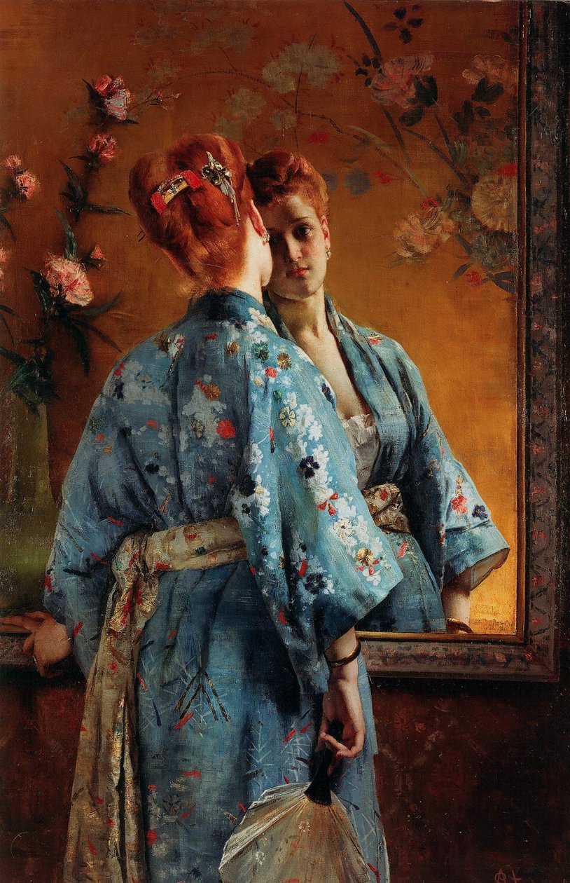 Japońska paryska, ok. 1871-1874. autorstwa Alfred Emile Stevens