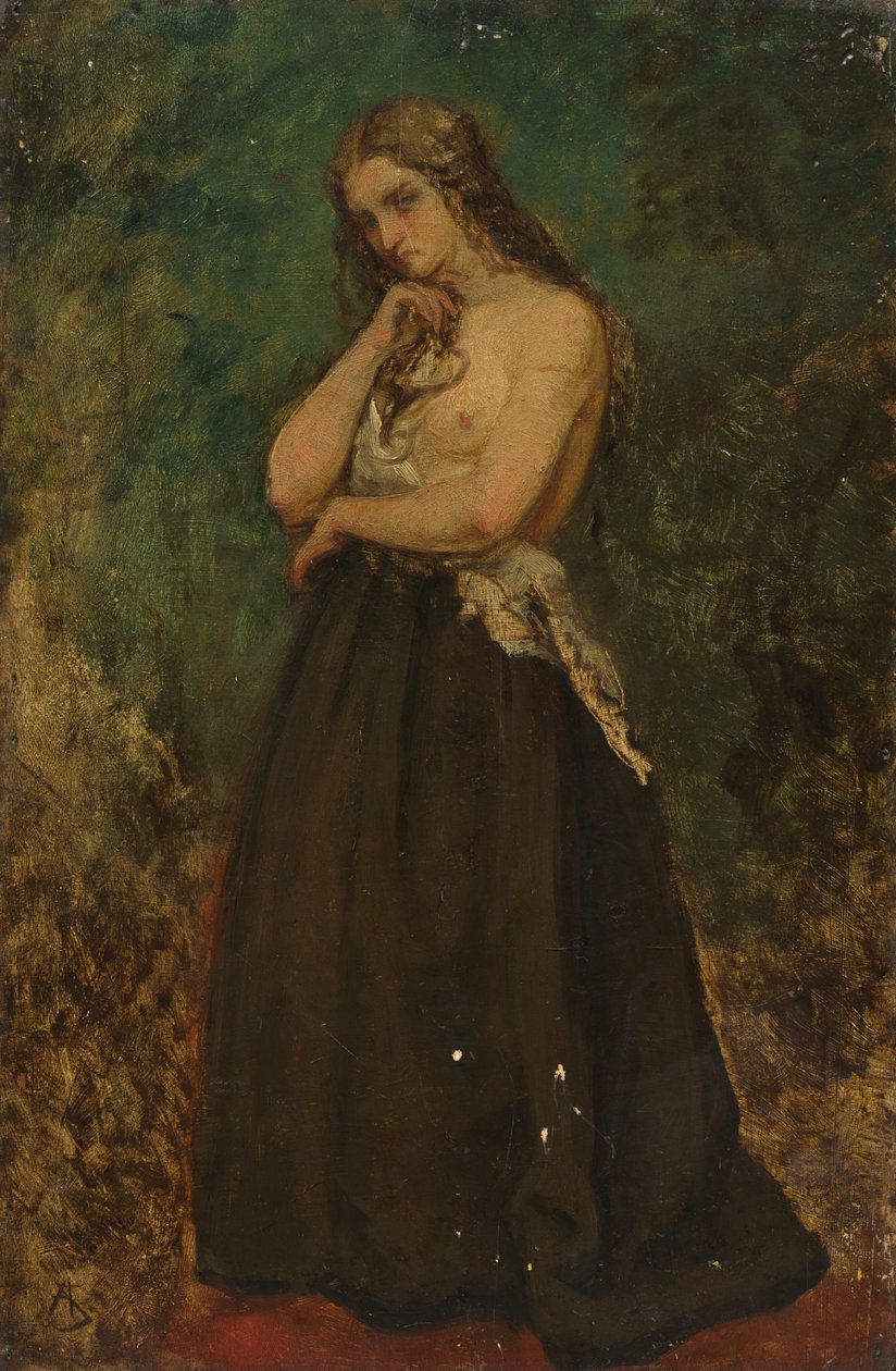 Studium modelu autorstwa Alfred Emile Stevens